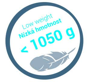 Nizká hmotnost 1050g