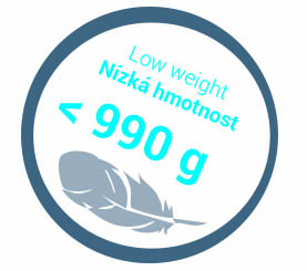 Nizká hmotnost 990g