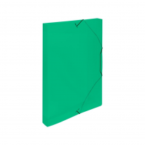 Krabice PP s gumou A4 Lines zelená