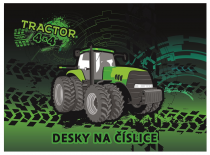 Desky na číslice traktor