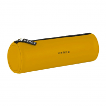 Pouzdro etue PU kulatá VERDE hořčice