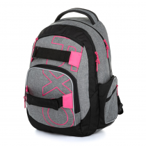 Studentský batoh OXY Style GREY LINE Pink