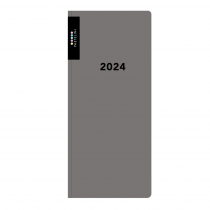 Diář PVC týdenní 2024 PASTELINI šedá