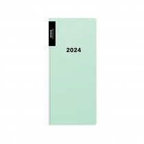 Diář PVC měsíční 2024 PASTELINI zelená