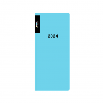 Diář PVC měsíční 2024 PASTELINI modrá