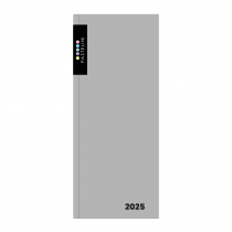 Diář PVC měsíční 2025 PASTELINI šedá