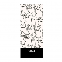 Diář PVC měsíční 2024 Faces