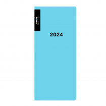 Diář PVC týdenní 2024 PASTELINI modrá