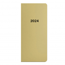 Diář PVC týdenní 2024 Metallic zlatá